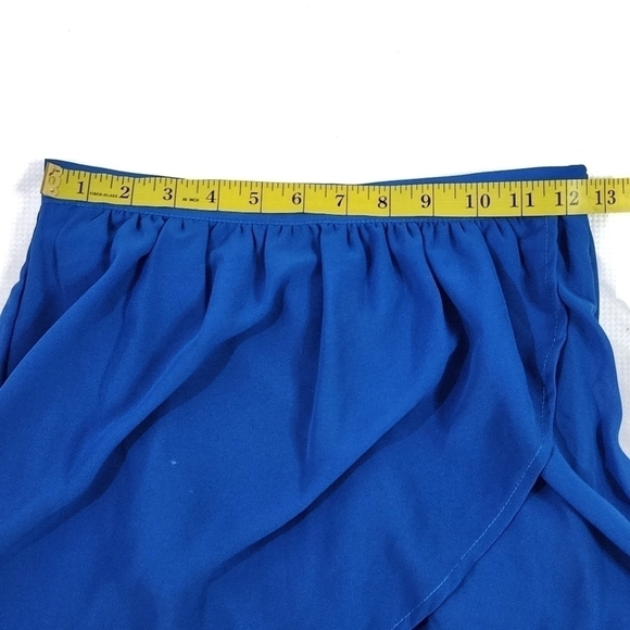 Streetwear Society Assymetrical Skort Style Chiffon Maxi Dress - Picture 9 of 9